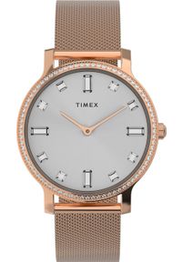 Zegarek Timex Zegarek damski Timex TW2W19200 CYRKONIE różowe złoto. Kolor: złoty, wielokolorowy, różowy #1