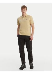 Napapijri Polo Elbas NP0A4GB4 Beżowy Regular Fit. Typ kołnierza: polo. Kolor: beżowy. Materiał: bawełna #4