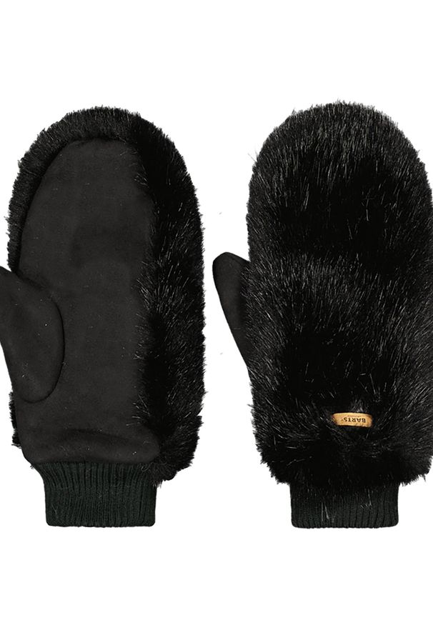Rękawiczki Damskie Barts Fur Mitts. Kolor: czarny. Sezon: zima. Sport: turystyka piesza