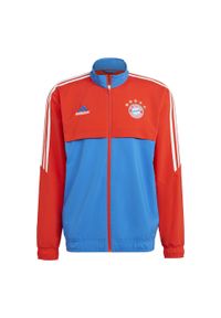 Bluza do piłki nożnej męska Adidas Bayern Munich Presentation Condivo 2022/23. Kolor: czerwony, niebieski, wielokolorowy