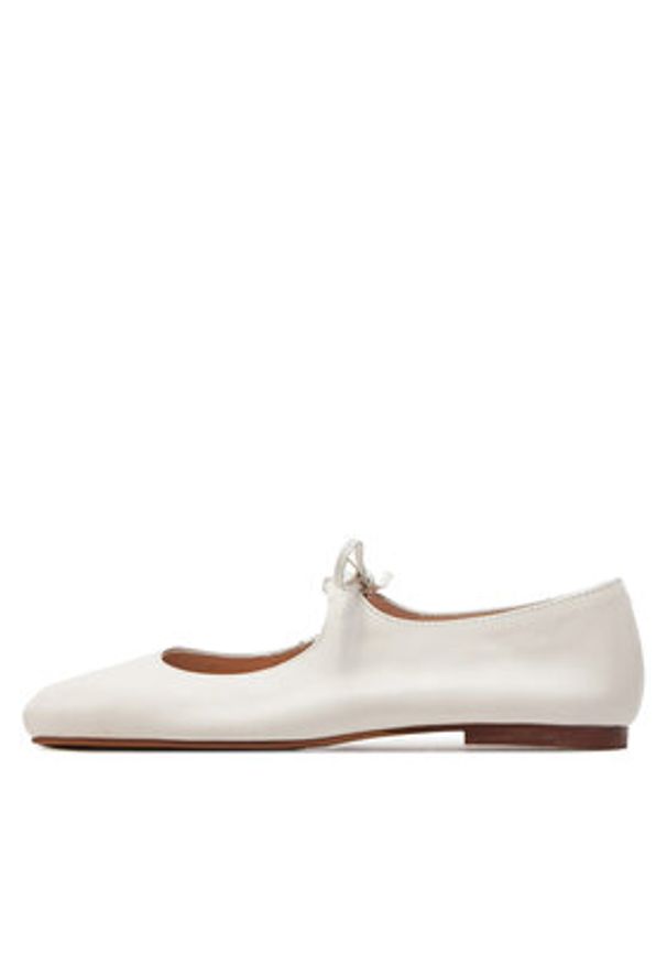 BALAGAN - Balagan Baleriny Batsheva Écru. Kolor: kremowy. Materiał: skóra