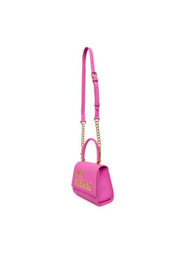 Love Moschino - LOVE MOSCHINO Torebka JC4024PP1OKD0604 Różowy. Kolor: różowy. Materiał: skórzane