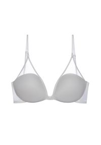 Intica - Stanik bez fiszbin z wygodnej tkaniny Shantimitra. Kolor: biały. Materiał: tkanina #1