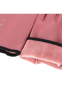 Różowe Rękawiczki Moraj Damskie. Kolor: różowy #2