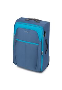Wittchen - Duża miękka walizka dwukolorowa. Kolor: niebieski. Materiał: poliester #8