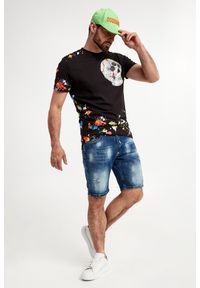 Philipp Plein - Spodenki jeansowe męskie PHILLIPP PLEIN. Materiał: jeans