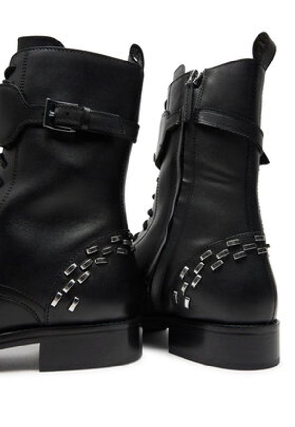 Patrizia Pepe Trapery 8Y0102/L119-K103 Czarny. Kolor: czarny. Materiał: skóra