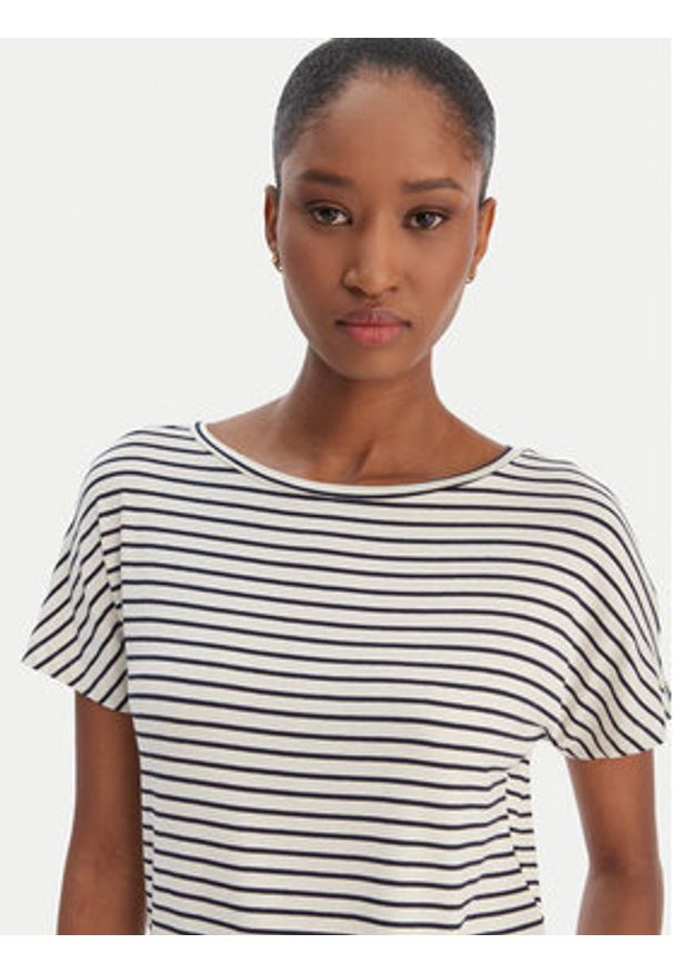 Marella T-Shirt Fervida 2615971021 Granatowy Regular Fit. Kolor: niebieski. Materiał: wiskoza