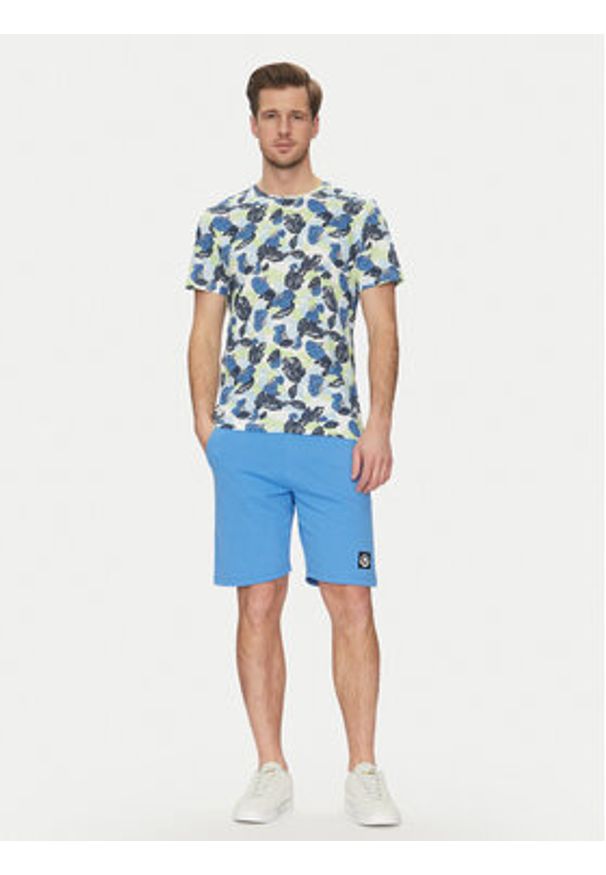 Blend Szorty sportowe 20718064 Niebieski Regular Fit. Kolor: niebieski. Materiał: bawełna. Styl: sportowy