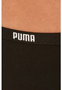 Puma - Stringi (3-pack). Kolor: czarny. Materiał: bawełna, dzianina, elastan. Wzór: gładki #2