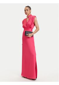 ACCESS FASHION Sukienka wieczorowa 63-3309-122 Koralowy Regular Fit. Kolor: pomarańczowy. Materiał: syntetyk. Styl: wizytowy #6