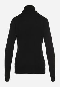 Born2be - Czarny Sweter z Golfem z Domieszką Kaszmiru i Wiskozy Zaisma. Okazja: na co dzień. Typ kołnierza: golf. Kolor: czarny. Materiał: wiskoza, kaszmir. Długość rękawa: długi rękaw. Długość: długie. Styl: casual, elegancki #5