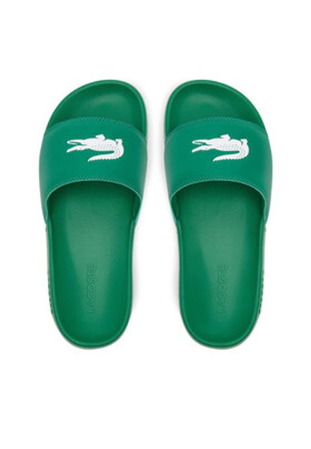 Lacoste Klapki Serve 0.0 7-49CFA0042 Zielony. Kolor: zielony. Materiał: skóra