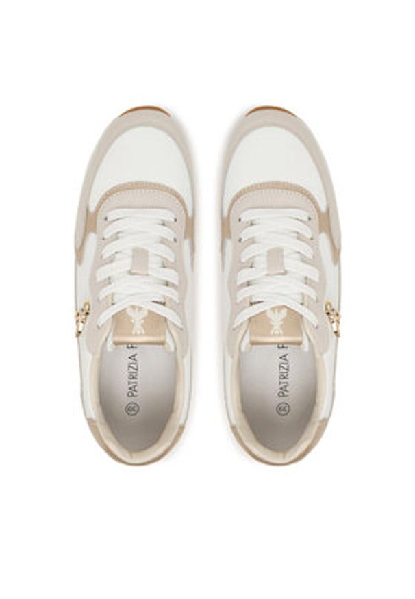 Patrizia Pepe Sneakersy PPJ917.27 Biały. Kolor: biały. Materiał: skóra