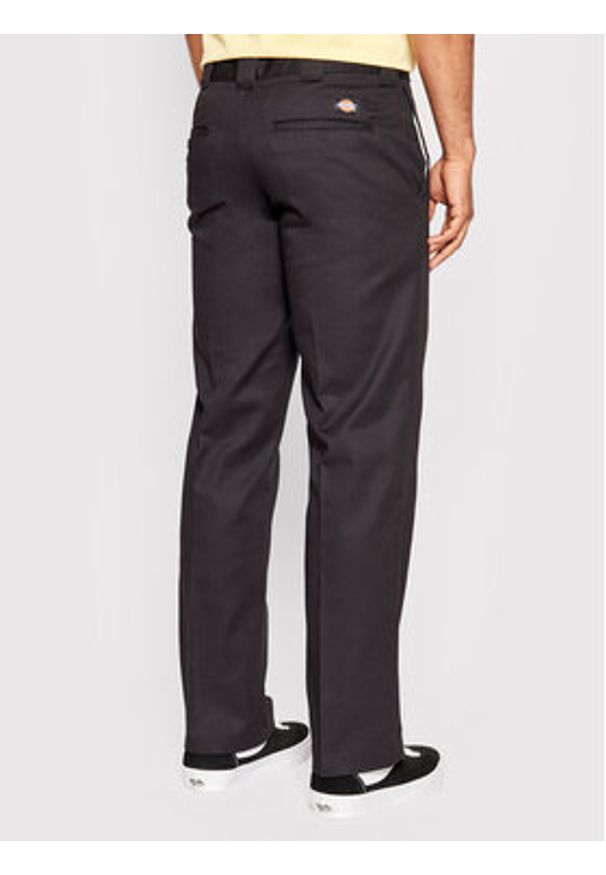 Dickies Spodnie materiałowe Work DK0A4XK9BLK Czarny Slim Fit. Kolor: czarny. Materiał: bawełna