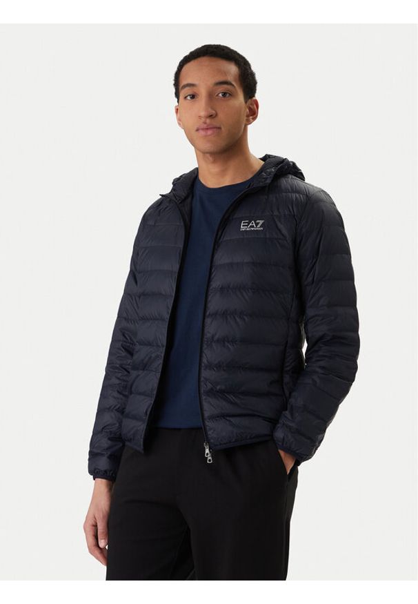 EA7 Emporio Armani Kurtka puchowa 8NPB24 PNGPZ 1562 Granatowy Regular Fit. Kolor: niebieski. Materiał: syntetyk
