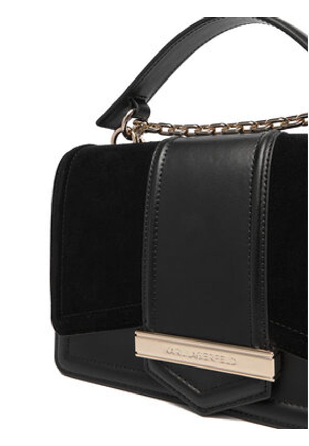 Karl Lagerfeld - KARL LAGERFELD Torebka A4W30278 Czarny. Kolor: czarny. Materiał: skórzane, zamszowe
