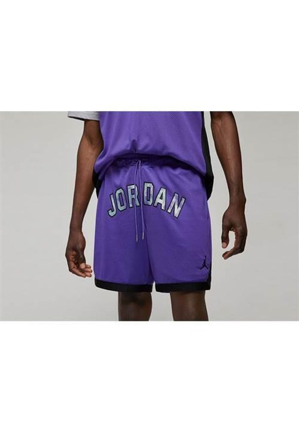 Spodnie koszykarskie męskie Nike Air Jordan Sport. Kolor: fioletowy. Materiał: materiał, syntetyk. Długość: krótkie. Sport: koszykówka