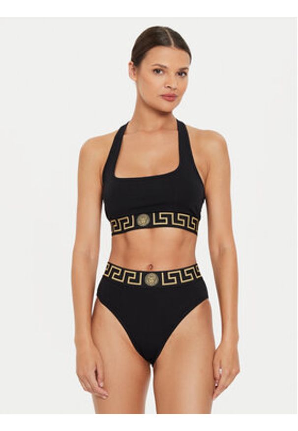 VERSACE - Versace Figi klasyczne z wysokim stanem AUD01050 1A10011 Czarny. Stan: podwyższony. Kolor: czarny. Materiał: bawełna