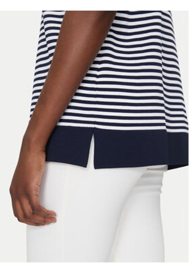 Luisa Spagnoli Polo Caio 58672 Biały Regular Fit. Typ kołnierza: polo. Kolor: biały. Materiał: syntetyk