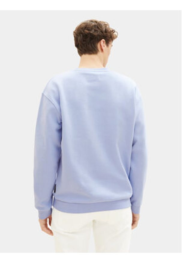 Tom Tailor Denim Bluza 1038751 Błękitny Regular Fit. Kolor: niebieski. Materiał: bawełna, syntetyk