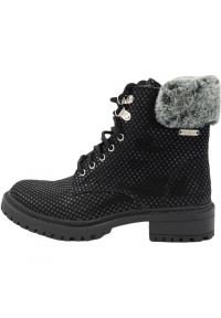 Buty Pepe Jeans Collie Sky, Kobiety. Kolor: czarny. Materiał: materiał. Sport: turystyka piesza