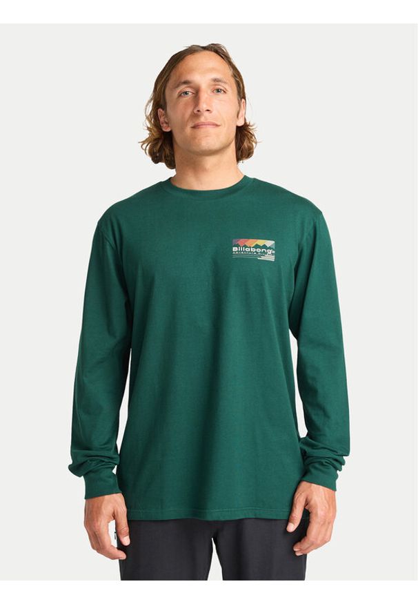 Billabong Longsleeve Range EBYZT00391 Zielony Regular Fit. Kolor: zielony. Materiał: bawełna. Długość rękawa: długi rękaw
