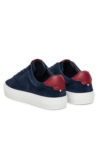 TOMMY HILFIGER - Tommy Hilfiger Sneakersy Premium Dress Cupsole FM0FM05573 Granatowy. Kolor: niebieski. Materiał: zamsz, skóra #4