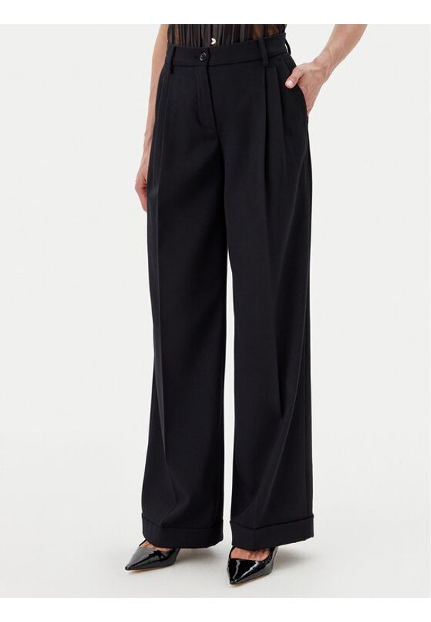 Pinko Spodnie materiałowe Peru' 103701 A1XX Czarny Regular Fit. Kolor: czarny. Materiał: syntetyk