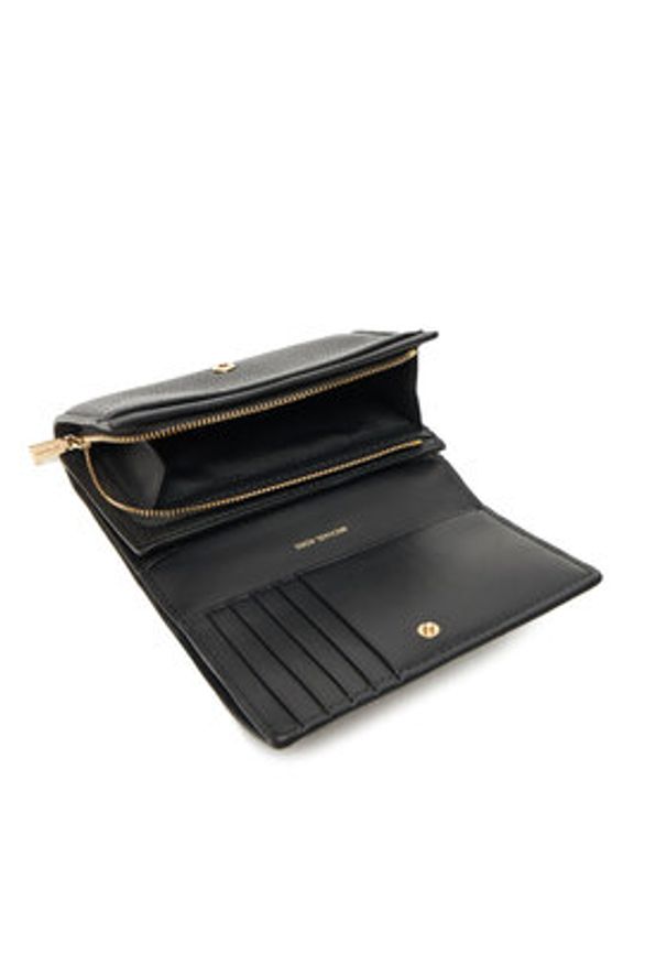 MICHAEL Michael Kors Duży Portfel Damski 32T5GJ6D9L Czarny. Kolor: czarny. Materiał: skóra