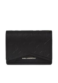Karl Lagerfeld - KARL LAGERFELD Duży Portfel Damski 240W3218 Czarny. Kolor: czarny. Materiał: skóra #1