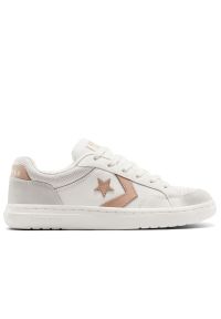 Buty Converse Pro Blaze Classic A11693C - białe. Okazja: na co dzień. Zapięcie: sznurówki. Kolor: biały. Materiał: guma, zamsz, skóra, syntetyk. Szerokość cholewki: normalna