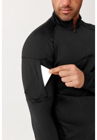 ROUGH RADICAL - Bluza fitness męska Rough Radical North Zip szybkoschnąca. Kolor: czarny. Sport: fitness