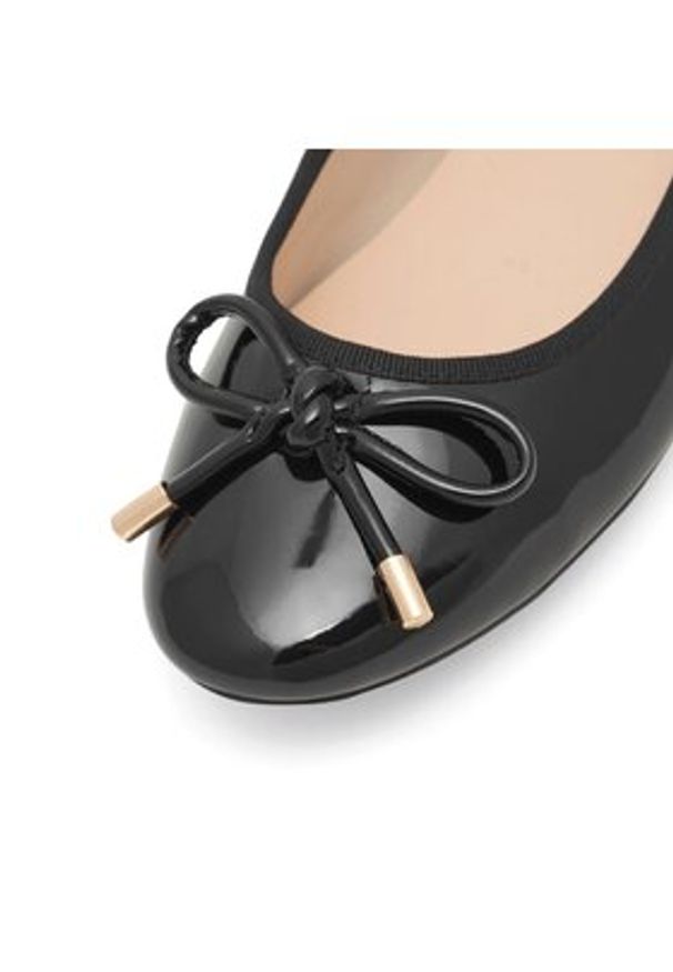 Jenny Fairy Baleriny WYL04106-1 Czarny. Kolor: czarny. Materiał: skóra