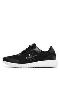 Calvin Klein Jeans Sneakersy Eva Runner Monologo YM0YM00584 Czarny. Kolor: czarny. Materiał: materiał #6