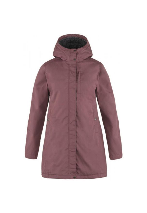 Fjällräven - Płaszcz damski Fjallraven Kiruna Padded Parka. Kolor: różowy. Materiał: puch. Sport: turystyka piesza
