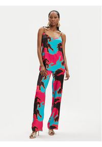 Fracomina Spodnie materiałowe FS24SV3004W651N4 Kolorowy Regular Fit. Materiał: wiskoza. Wzór: kolorowy #5