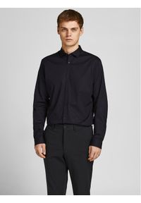 Jack & Jones - Jack&Jones Koszula 12201905 Czarny Slim Fit. Kolor: czarny. Materiał: bawełna