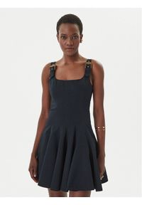 Versace Jeans Couture Sukienka codzienna 80HAO909 N0715 Czarny Slim Fit. Okazja: na co dzień. Kolor: czarny. Materiał: bawełna. Typ sukienki: proste. Styl: casual #1