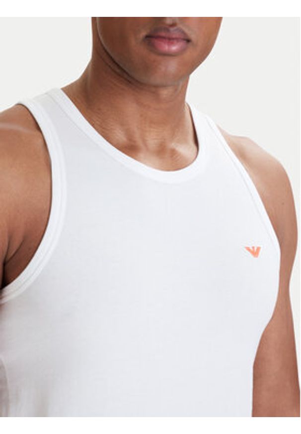 Emporio Armani Underwear Tank top EM000385 AF18891 U0002 Biały Slim Fit. Kolor: biały. Materiał: bawełna
