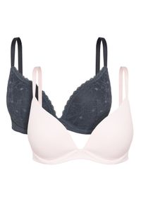 Dorina Komplet biustonoszy push-up Radha FXPG0027LA141 Kolorowy. Materiał: syntetyk. Rodzaj stanika: push-up. Wzór: kolorowy #1