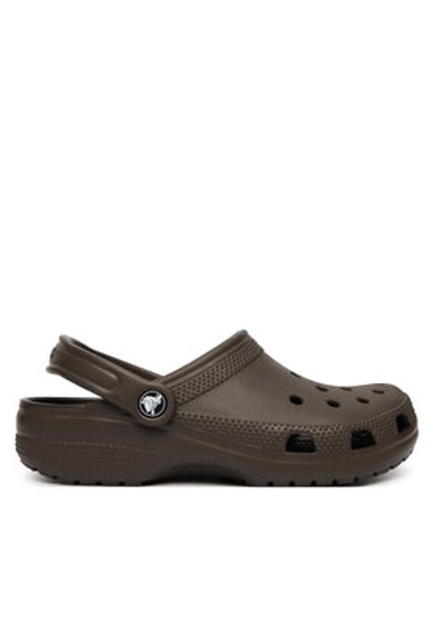 Crocs Klapki Classic 10001 Brązowy ciemny. Kolor: brązowy