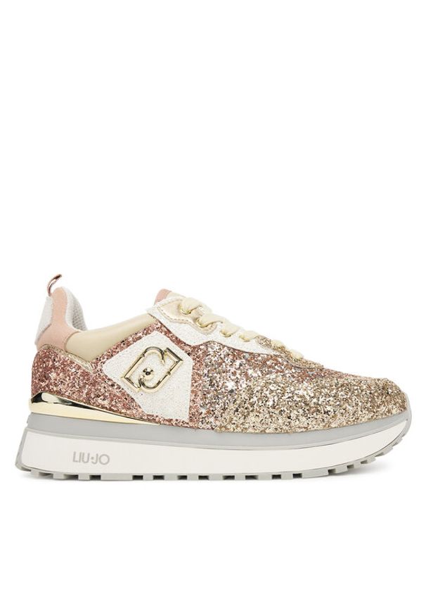 Liu Jo Sneakersy Maxi Wonder 01 BF5009 TX007 Złoty. Kolor: złoty. Materiał: skóra