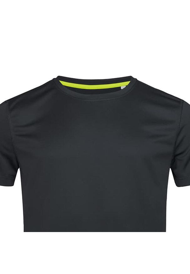 Stedman - Męska Aktywna Koszulka Z Okrągłym Dekoltem. Kolor: czarny. Sport: turystyka piesza