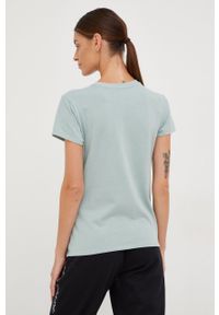 Calvin Klein Performance t-shirt treningowy kolor turkusowy. Kolor: turkusowy. Materiał: skóra #2