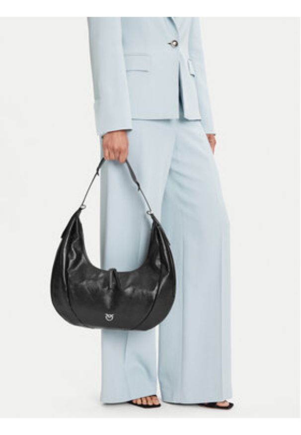 Pinko - PINKO Torebka Slouchy Hobo Big PE 25 PLTT 104295 A29J Czarny. Kolor: czarny. Materiał: skórzane