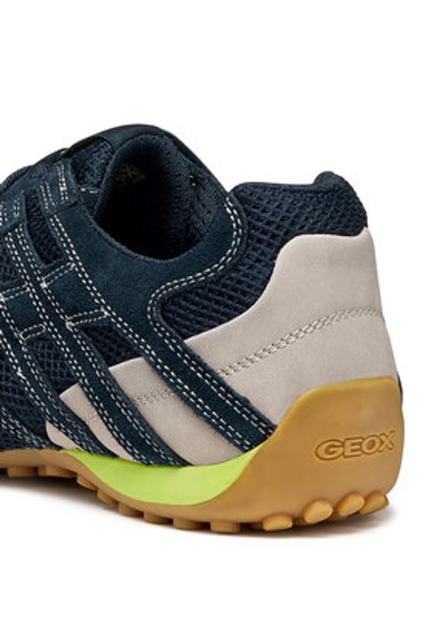 Geox Sneakersy U Snake Original U55MNA 02214 C4002 Granatowy. Kolor: niebieski. Materiał: zamsz, skóra