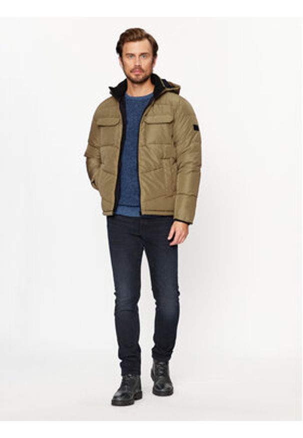 Jack & Jones Kurtka zimowa 12236044 Brązowy Regular Fit. Kolor: brązowy. Materiał: syntetyk. Sezon: zima