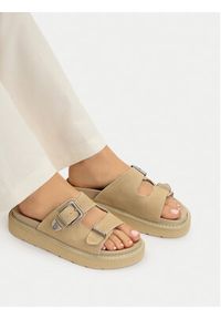 U.S. Polo Assn. Klapki EO-TANIA001W/6S1 Beżowy. Kolor: beżowy. Materiał: skóra, zamsz #5