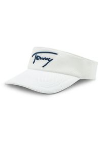 Tommy Jeans Daszek Spring Break Visor AW0AW14600 Biały. Kolor: biały. Materiał: materiał, poliester #1